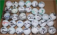 COLLECTION OF 50 SIGNED MOSTLY TITLEIST GOLF