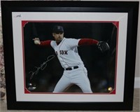 LOT OF 3 FRAMED RED SOX SIGNED 2007 WORLD SERIES