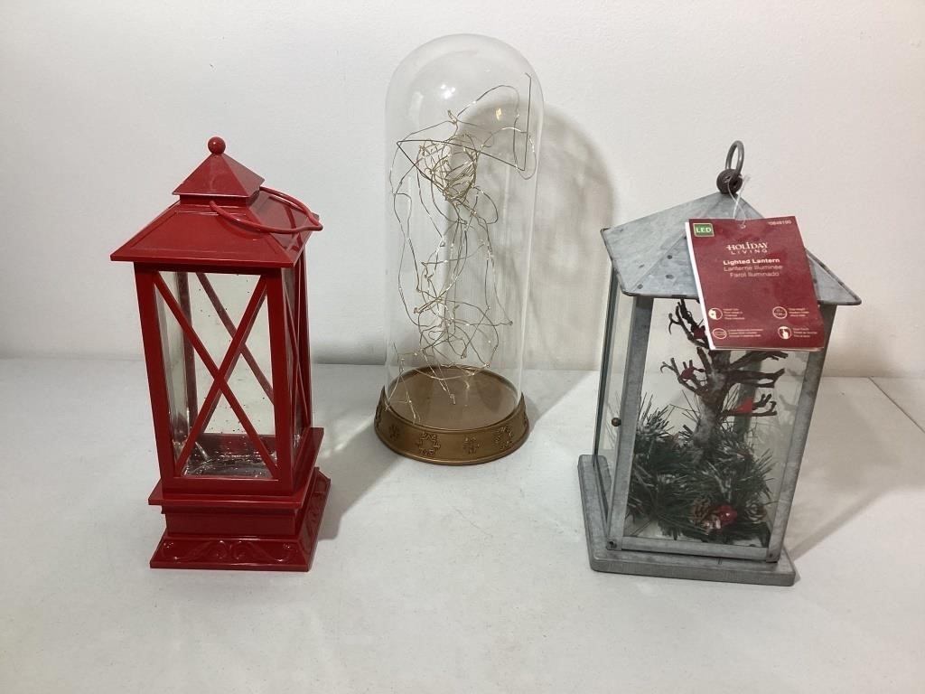 Vintage Christmas Lanterns, Decor