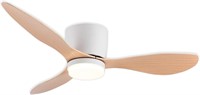 GESUM Ceiling Fan with Light  42 Flush Mount Ceili