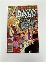 Autograph COA Wesr Coast Avengers #53 Comics