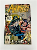 Autograph COA Wesr Coast Avengers #65 Comics