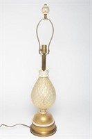 Mid-Century Modern Murano Glass Pineapple Lamp