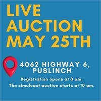 Live Auction May 25th