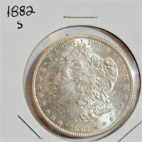 1882 "S" - MORGAN SILVER DOLLAR (A13)