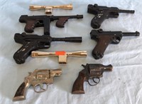 8pc Vintage Toy Guns Lot Hubley Trooper