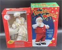 (F) Kmart Magical Christmas Angel & Rockin Santa