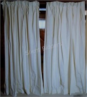 Professional Lined Set of Four Pleated Drapes