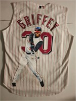 Ken Griffey Jr Signed Jersey Hand Painted 1/1 UDA