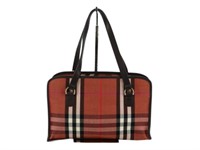 Burberry Red Check Shoulder Bag