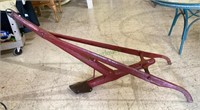 Antique refinished horse drawn plow   1681