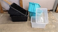 (6) Storage Containers w/o Lids