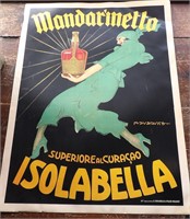Mandarinetto Isolabella Italian Liquor Adv Poster