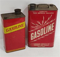 RARE GASOLINE CANS 1&2 IMPERIAL GALLON SIZES