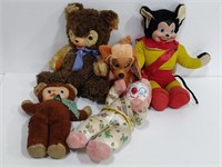 2 LARGE 1950'S PLUSH TOYS BY RELIABLE, PULLAN, &