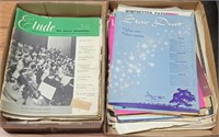 2 FLATS OF VTG. MUSIC SHEETS & MAGAZINES