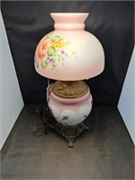 Hand Painted Hurricane Lamp