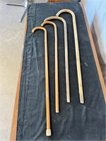 Lot of Miscellaneous Wood Canes