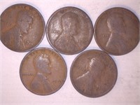 Lincoln Head Cent 1919 (5 coins)