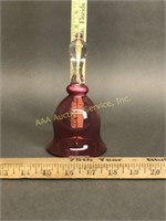 English Victorian Cranberry Glass Bell