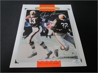 Jim Brown Browns signed Tribute photo COA