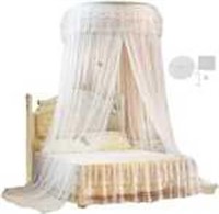 Round Lace Canopy Bed Curtains