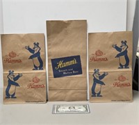 Hamm's Beer Bear Advertising Paperbags