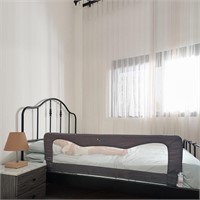 Bed Rail for Toddlers - Grey 59W*23.5H (1 Pack)