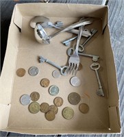 Skeleton Keys, Tokens, Buffalo Nickel
