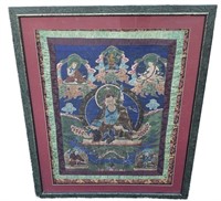 FRAMED TIBETAN THANGKA