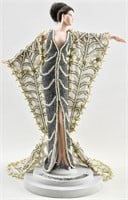 Erte Porcelain Doll with Beaded Gown