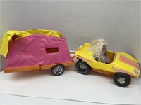 Barbie Camping Trailer with a Doll