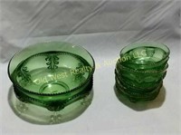 Green Fruit Bowl Set