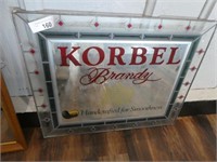 Korbel Brandy mirror sign