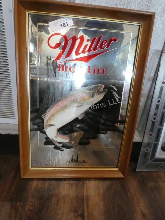Miller Lite trout mirror