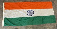 Tri-color Indian flag 70x35in