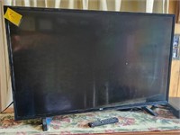LG flat screen TV with remote