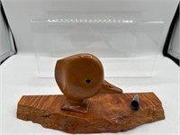 Frank Ayer’s duck head pen holder wooden