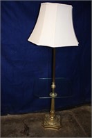 Floor Lamp with Glass Top Table