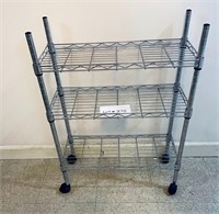 Stainless Steel Rolling Cart 3 tiers