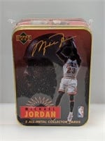 SEALED 1996 UD Michael Jordan Tin W/ 5 Metal Cards