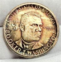 1946-S Booker T. Washington Half Dollar AU Toned