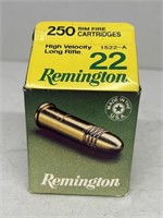 (250) rds. Remington .22LR rimfire high velocity