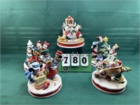 (5) Limited Edition Christmas Disney Porcelain