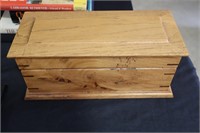 Handmade pecan and walnut wood box 1991