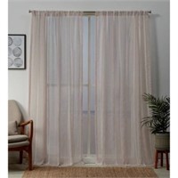 Santos Embellished White Window Curtain Panel