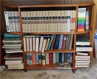 MCM Wood Bookshelf & Books