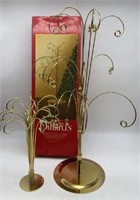 Gold Spiral Tree Ornament Hangers