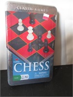 SEALED CLASSIC GAMES CHESS TIN BOX EDITION