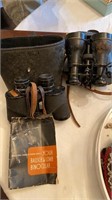 2 pair of antique binoculars with the cases